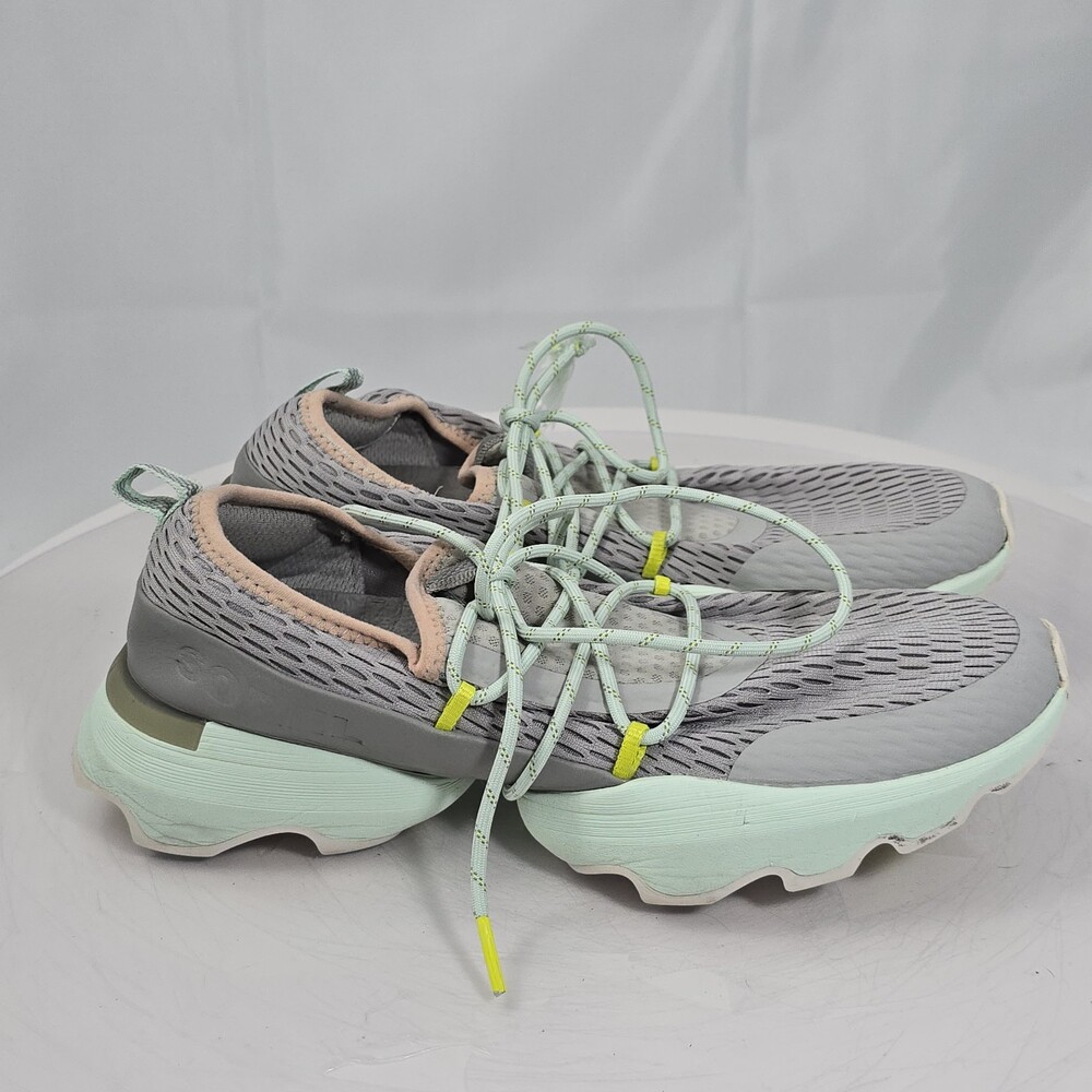 Sorel Kinetic Impact II NL4694-081 Women 9.5 Lace Wrap Sneaker Dove/Sea Salt